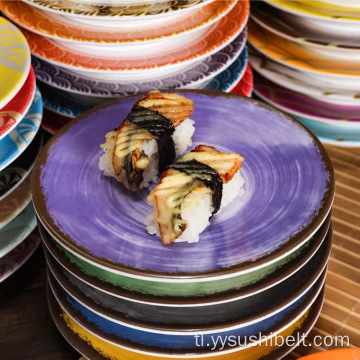 Japanese conveyor belt sushi plate